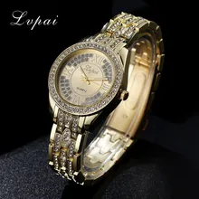 2017 Nouveau Arrivent Lvpai Mode Montre Femmes Bracelet Robe Acier Or De Luxe Montre-Bracelet Femmes Électronique À Quartz Montre D’affaires