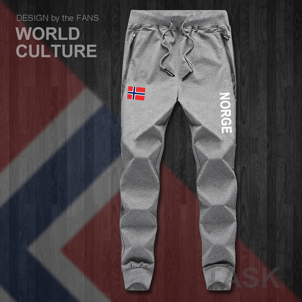 النرويج Norge ولا النرويجية Nordmann لا رجل السراويل ركض بذلة sweatpants المسار العرق اللياقة البدنية الصوف التكتيكية عارضة الأمة