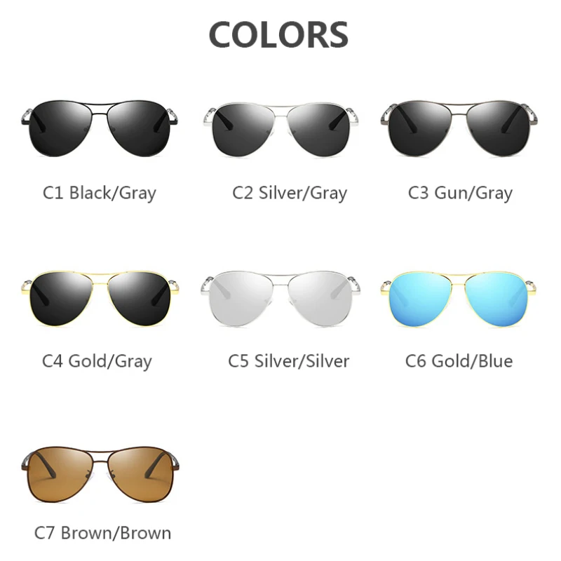 Роскошные поляризационные солнцезащитные очки для пилота, защита от уф400 лучей, металлическая оправа, солнцезащитные очки для мужчин и женщин, модные очки, Прямая поставка