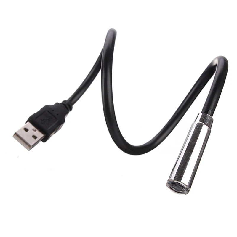 

Mini Black Portable Flexible USB LED Light Torch Flashlight For PC Laptop Notebook Computer Keyboard Night Reading Lamp