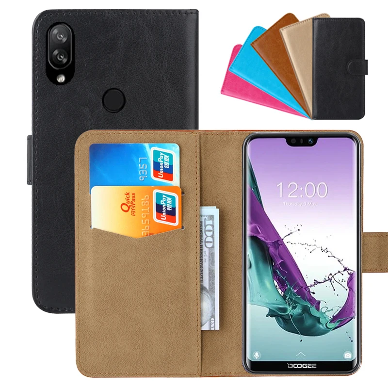 

Luxury Wallet Case For Doogee N10 PU Leather Retro Flip Cover Magnetic Fashion Cases Strap