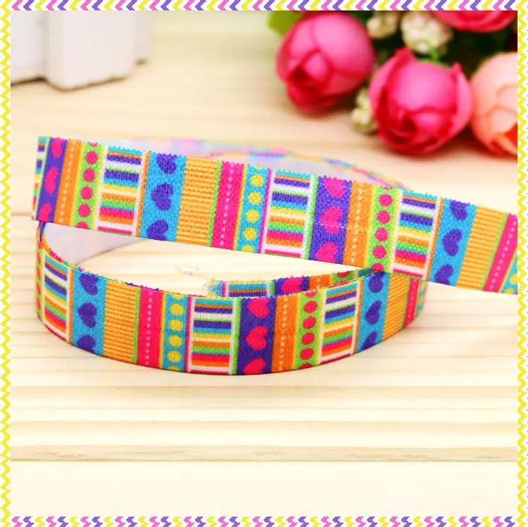 

5/8 inch Free shipping Elastic FOE special pattern printed headband headwear diy hair band wholesale OEM H4276