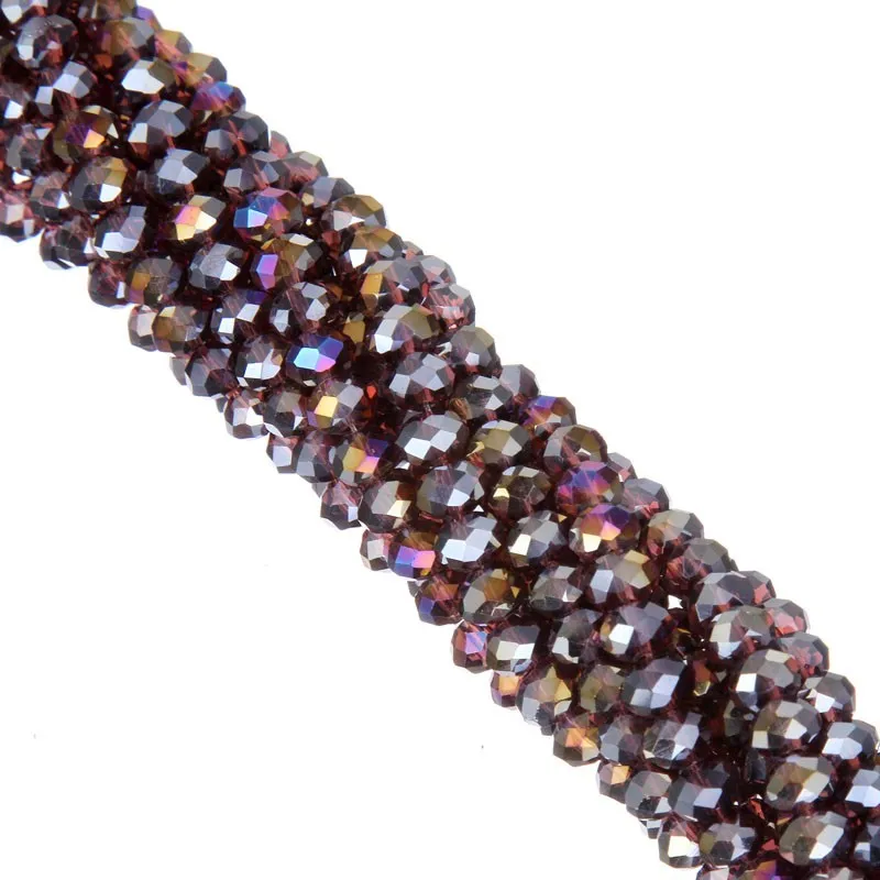 Top Quality AB Color Crystal Glass Beads Candy Color Transparent Spacer Beads 6MM 100PCS For DIY Bracelet Jewelry Making 5