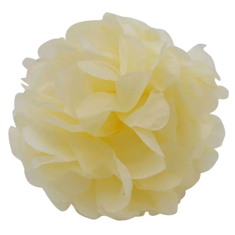 5 шт./лот 10см-25 см, китайская бумага Pom Декоративная гирлянда цветочный шар из роз подвесная гирлянда Свадебная вечеринка украшения поставки - Цвет: ivory