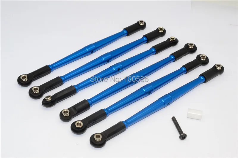 

AXIAL SCX10 ELECTRIC 4WD ALUMINIUM FRONT+REAR CHASSIS LINK PARTS (TIE ROD) - 6PCS (Long Version)