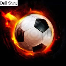 Полный Круглый бриллиант 5D поделки алмазов картина Фото Пользовательские Футбол 3D Вышивка крестом мозаика Домашний Декор fc1021