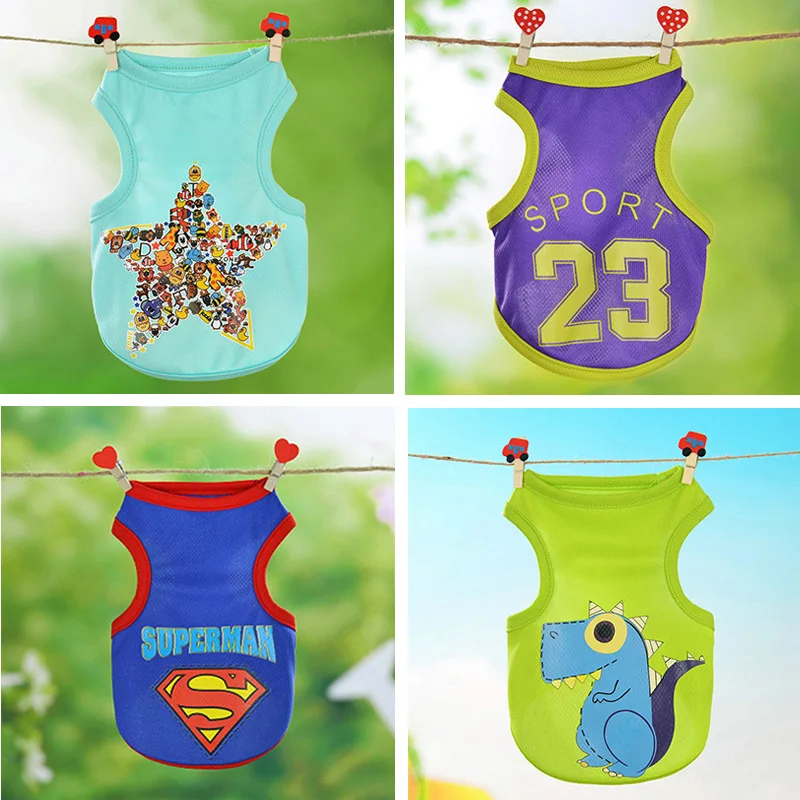 

Cheap Good Quality Dog Vest Shirt Summer Pet Clothes for Small Dogs Cats Shih Tzu Kedi Shirts Puppy Cat Suit Pets Dogs Clothing