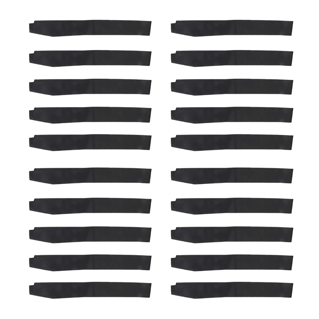 20pcs Black Plain Satin Sash for Party Birthday Baby Shower Retirement Costume Accessories Celebration Party Photo Booth Props  