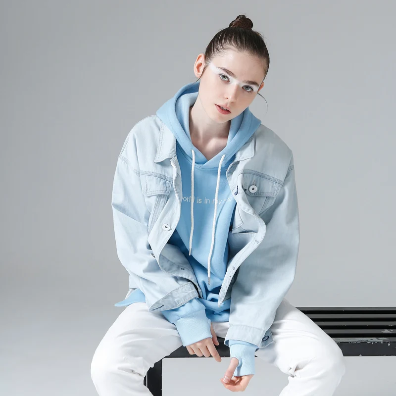 Ideal  Toyouth Jackets 2017 Spring Women Short Coats Fashion Batwing Sleeve Casual Woman Outerwear Jean Ja