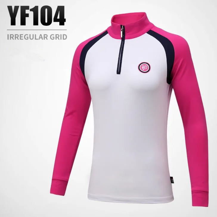 Pgm 2018 جديد السيدات طويل كم t-shirt ربيع المرأة جولف جولف الرياضة قمصان رياضية مريحة مكافحة بيلينغ ضئيلة