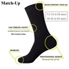 Match-Up-calcetines negros de bambú para hombre, medias transpirables para vestido de negocios (6 par/lote) ► Foto 2/6