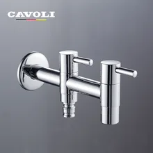 

Cavoli Chrome Multifunctional Bibcock Outside Tap Washing Machine Faucet Roilet Bibcocks Copper Bibcock Tap Garden Faucet