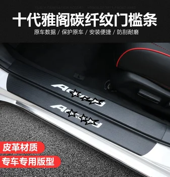 Eosuns led移動ドアスカッフプレートnerfバー&ランニングボードドア敷居光板オーバーレイライニング用ルノー