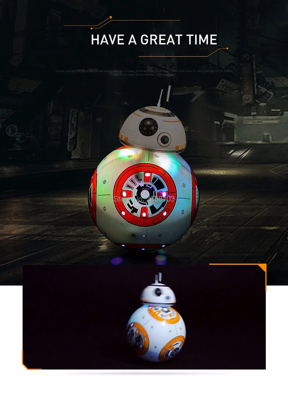 Upgrade Version BB-8 Ball 20.5cm RC Droid Robot 2.4G Remote Control BB8 Intelligent With Sound Robot Toys For Gifts Model Action rc auto