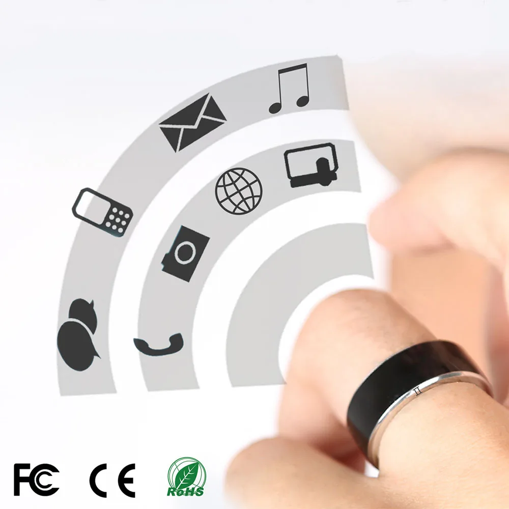 Tanie Jakcom R3F urządzenia przenośne NFC inteligentny pierścień Anillos biały czarny nosić dla Samsung Xiaomi Sony LG IOS Android okno NFC telefon