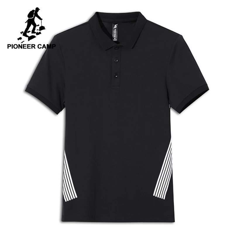

Pioneer Camp fashion summer men polo shirt brand-clothing casual stretch male polos top quality thin breathable ADP801162