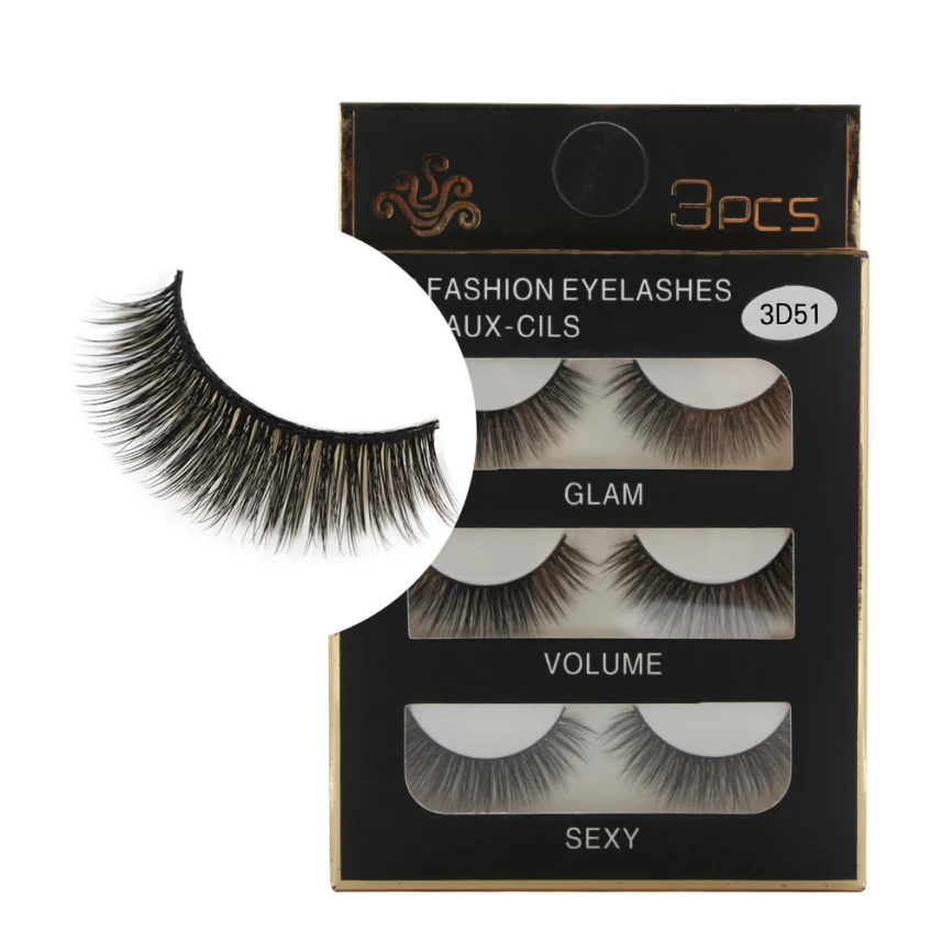 

OutTop 1 Box Luxury 3D False Fluffy Strip Eyelashes Beauty Makeup Long Fake False Eyelashes Thick Cilios Posticos Drop Ship