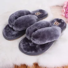 Hot Selling Autumn Winter 19Colors Home Cotton Plush Slippers Women Indoor Floor Flip Flops Flat Shoes Girls Gift Free Shipping