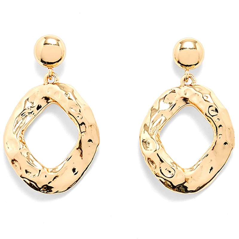 

New Irregular Twisted Earrings For Women Vintage Gold Geometric Party Statement Dangle Earring Wedding Boho za Bijoux 2019