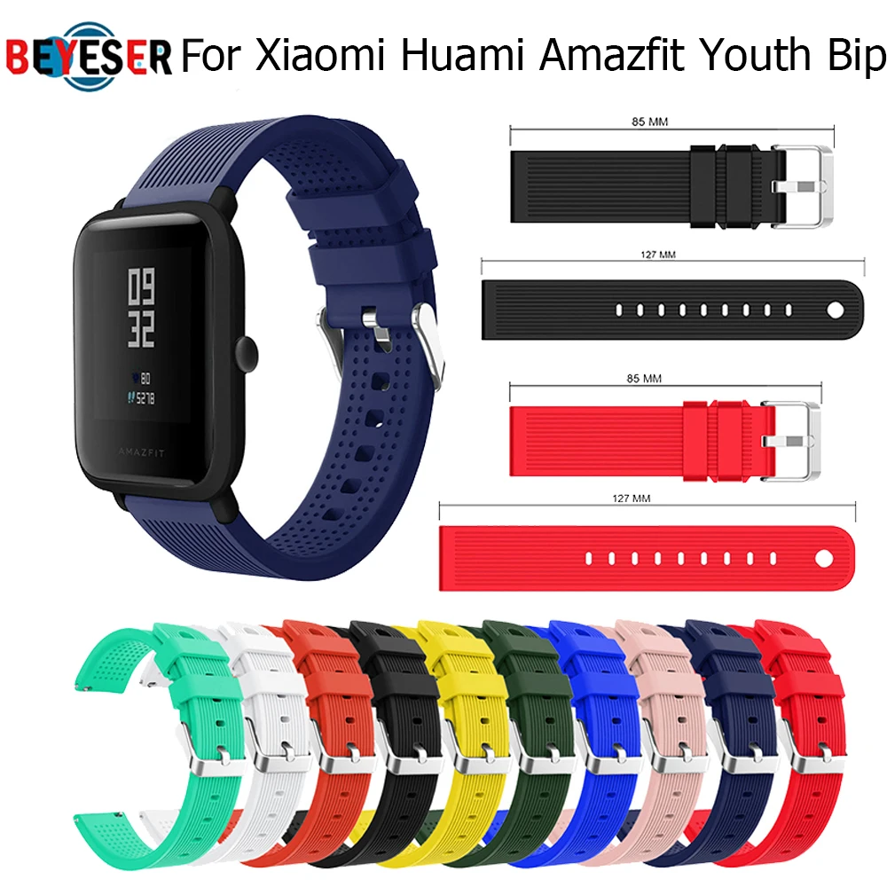 

Strap Replace Watch Straps for Amazfit Youth Silicone Straps for Xiaomi Huami Bip BIT PACE Lite Youth Smart Watch Wrist Bracelet