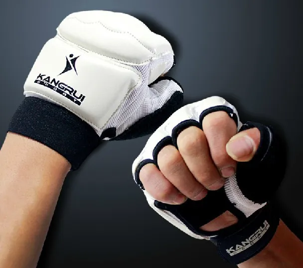 

High quality PU half finger boxing training taekwondo kickboxing gloves mitts sandbag mma Muaythai muay thai