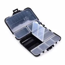 Ящик для рыболовных снастей, черный 26 отделения для хранения, чехол для ловли нахлыстом, приманка для блесна, коробка для снастей