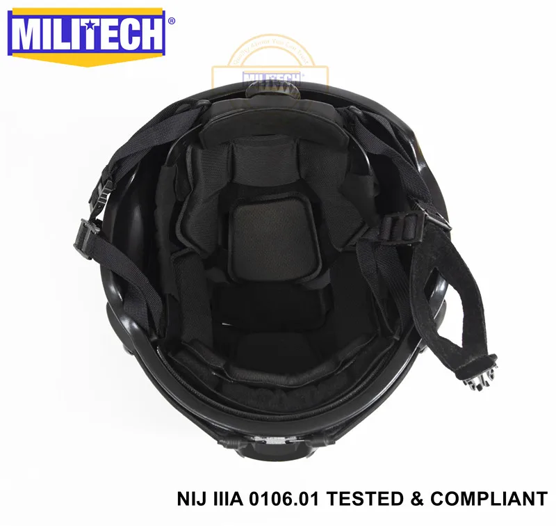 ISO сертифицированный NIJ уровень IIIA 3A Militech BK дуга средней огранки пуленепробиваемый Sentry XP арамидный баллистический шлем с 5 лет гарантии
