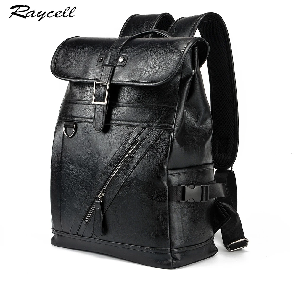 Men Backpacks Men's Fashion Backpack Travel Male Bag Western Boys Black