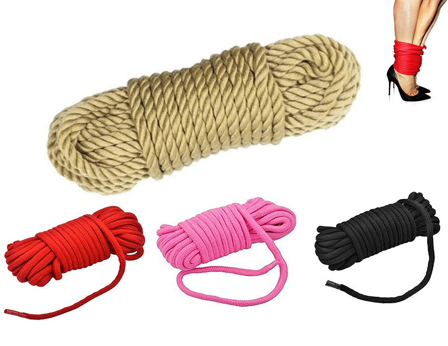 

10M Cotton Rope Body Harness Restraint Shibari ,Tie Up Strap Bondage Belt ,Roleplay Halloween Costume