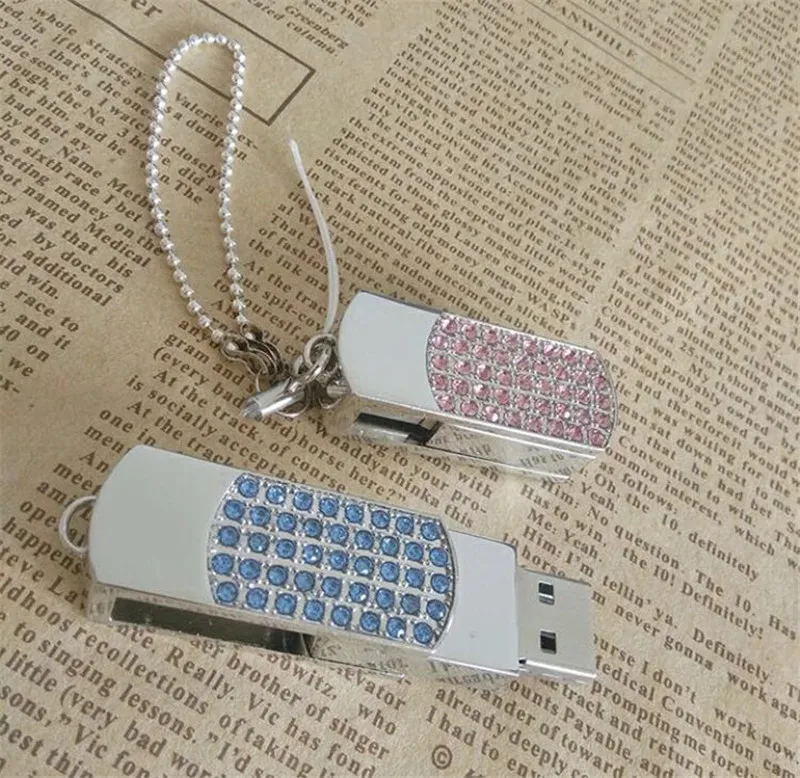 Флеш-накопитель usb 128 ГБ, 4 Гб, Кристальный USB флеш-накопитель, 32 ГБ, металлическая флешка, 16 ГБ, USB флешка, 64 ГБ, ювелирная ручка, 8 ГБ, Подарочный логотип