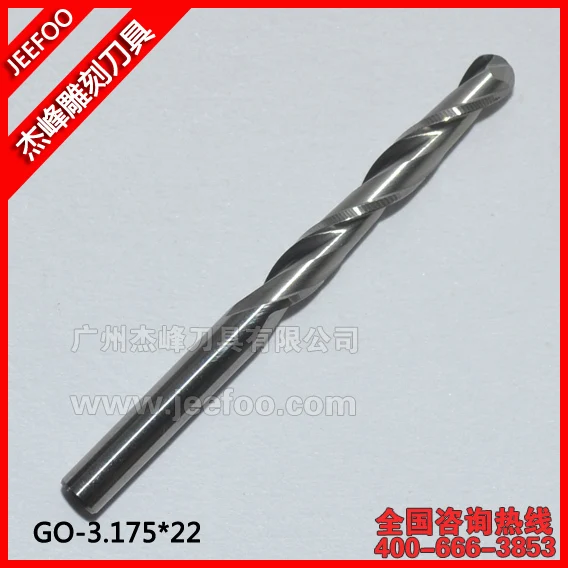 

2 Flutes 3.175*22 Ball Nosed Carbide End Mills/ CNC Cutting Tools/ Ballnose Engraving Cutters