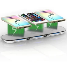 Qi быстрое зарядное устройство для Apple watch Airpod iphone samsung xiaomi беспроводное индукционное зарядное устройство 3 в 1 держатель зарядная станция