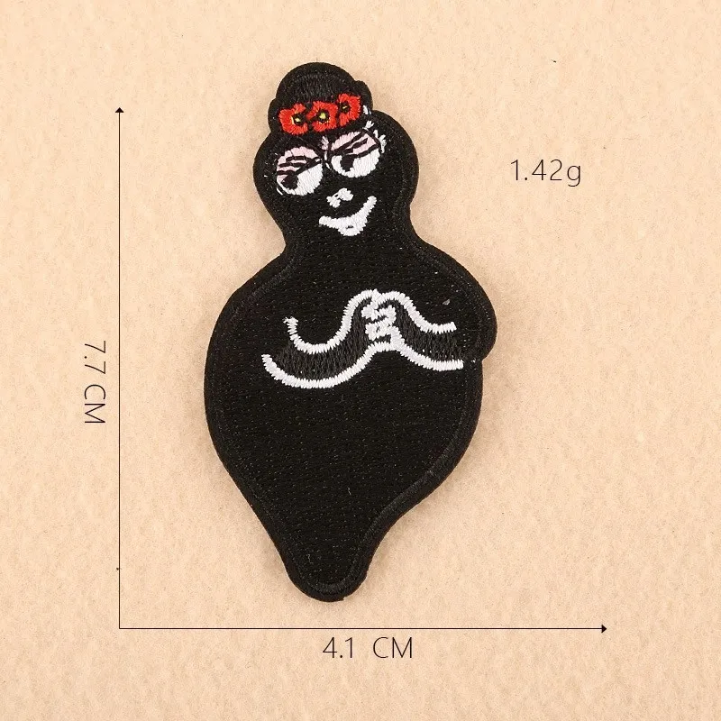 Мультфильм милый Barbapapa вышитые термонаклейки наклейки для одежды 3D Diy Kawaii аниме звезда аппликации шапки обувь джинсы Декор