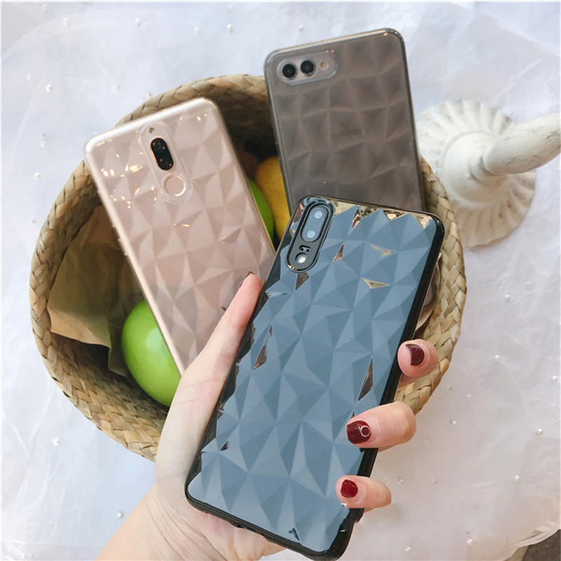 Для huawei P30 P20 mate 20 X Nova 3 3i 4 4e Honor 9 10 Lite Pro P Smart Z 2019 3D Алмазный прозрачный мягкий