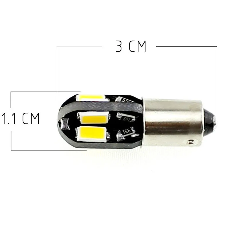 

100PCS Fashion Canbus BA9S 8smd 5630 5730 LED car Light Canbus SMD Led Bulb