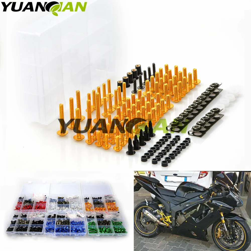 セット Complete Red Fairing Bolt Kit Body Screw For SUZUKI 2006