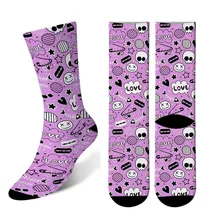 1 пара высококачественные женские хлопковые носки мужские забавные креативные забавные Забавный мультяшный Кот животные Дышащие носки для женщин 6S-ZWL13