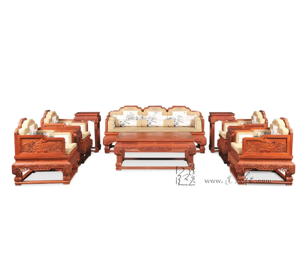 New Classical Chinese Style Sofa Bed Furniture Set Royal Rosewood Triple Chair Sunit Solid Wood Tea Table Antique Wooden Carving New Classical Chinese Style Sofa Bed Furniture Set Royal Rosewood Triple Chair Sunit Solid Wood Tea Table Antique Wooden Carving