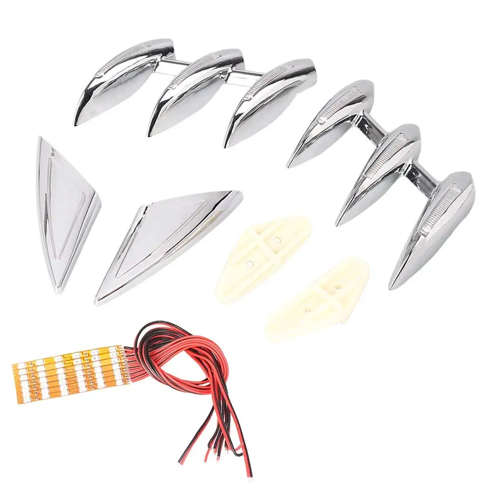 

Chrome Fairing Front Fork Tower Accents Set for Honda Goldwing GL1800 2001 2002 2003 2004 2005 2006 2007 2008 2009 2010 2011