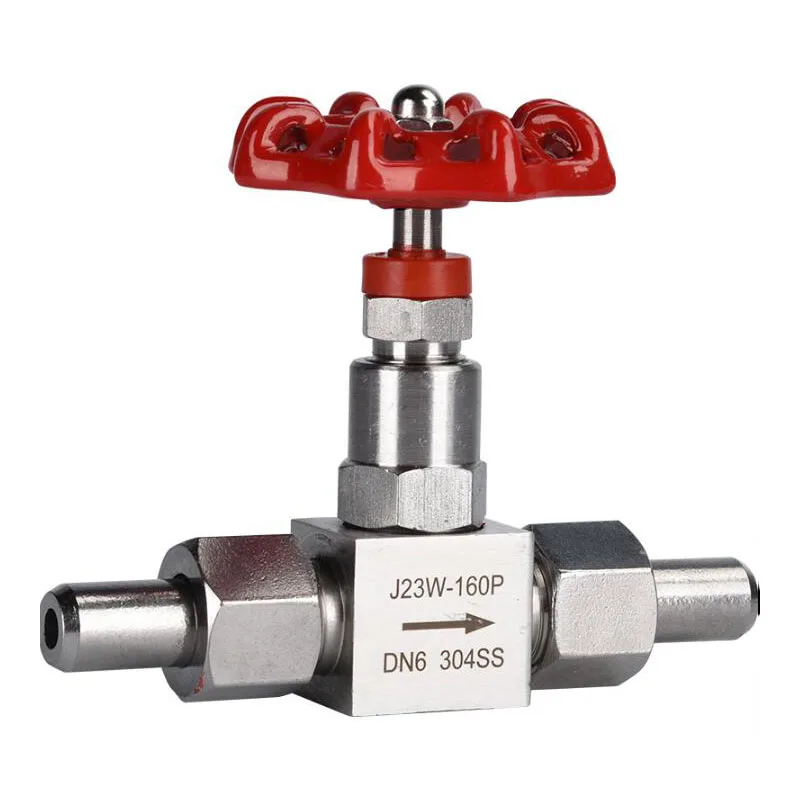 J23W-160 сварной игольчатый клапан высокого давления 304 игольчатый клапан из нержавеющей стали клапан высокого давления DN610152025