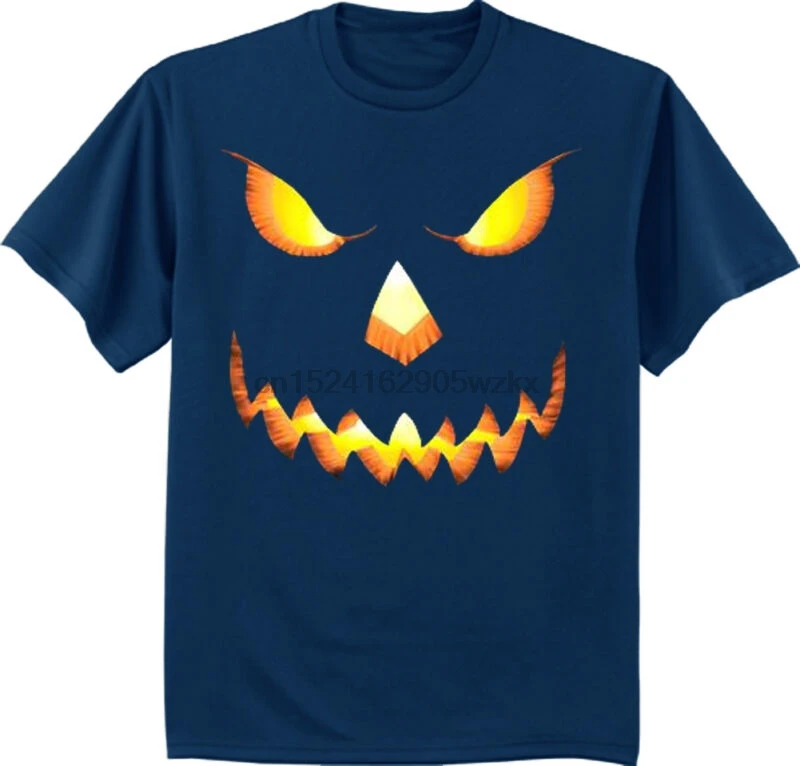 Men/'s big and tall t-shirt Halloween pumpkin jack o lantern costume tall tee
