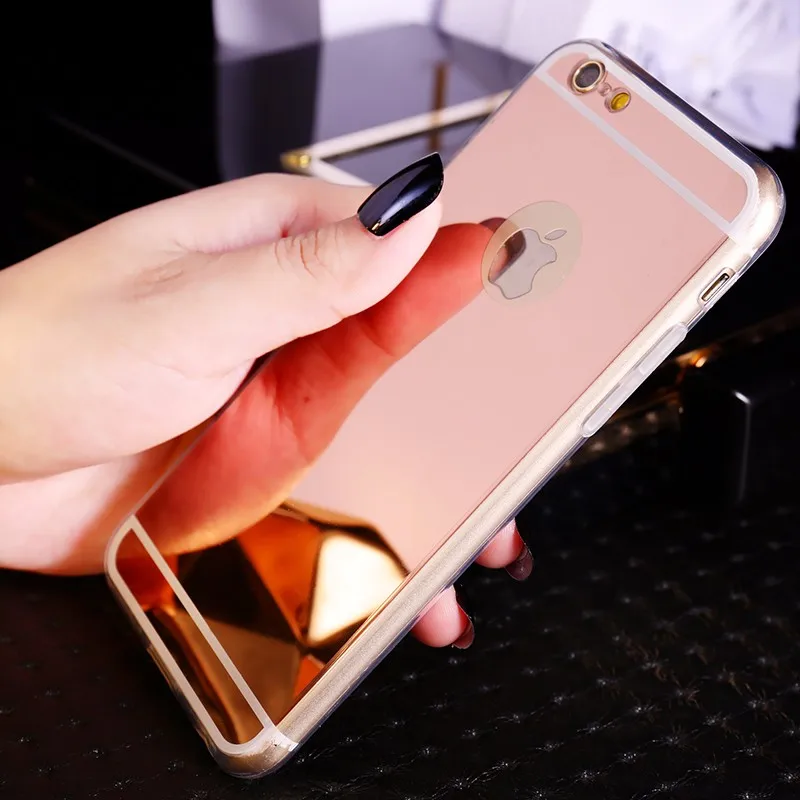 Зеркальный чехол для телефона для Apple iPhone 7 Plus роскошный модный чехол для iPhone X XS 8 6 5s 5 SE 4S 4 6 S Plus задняя крышка Coque Capa Shell