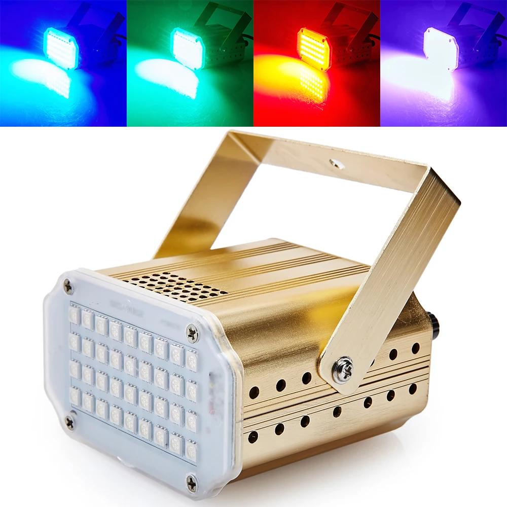 Mini Sound Control Stage Light 36RGB LED Strobe Disco Ball DJ Equipment Family Party Music Performance Flash | Лампы и освещение