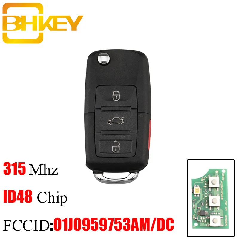 BHKEY 01J0959753AM/DC для ключа VW 315 МГц дистанционный ключ VOLKSWAGEN Beetle Golf Passat Jetta