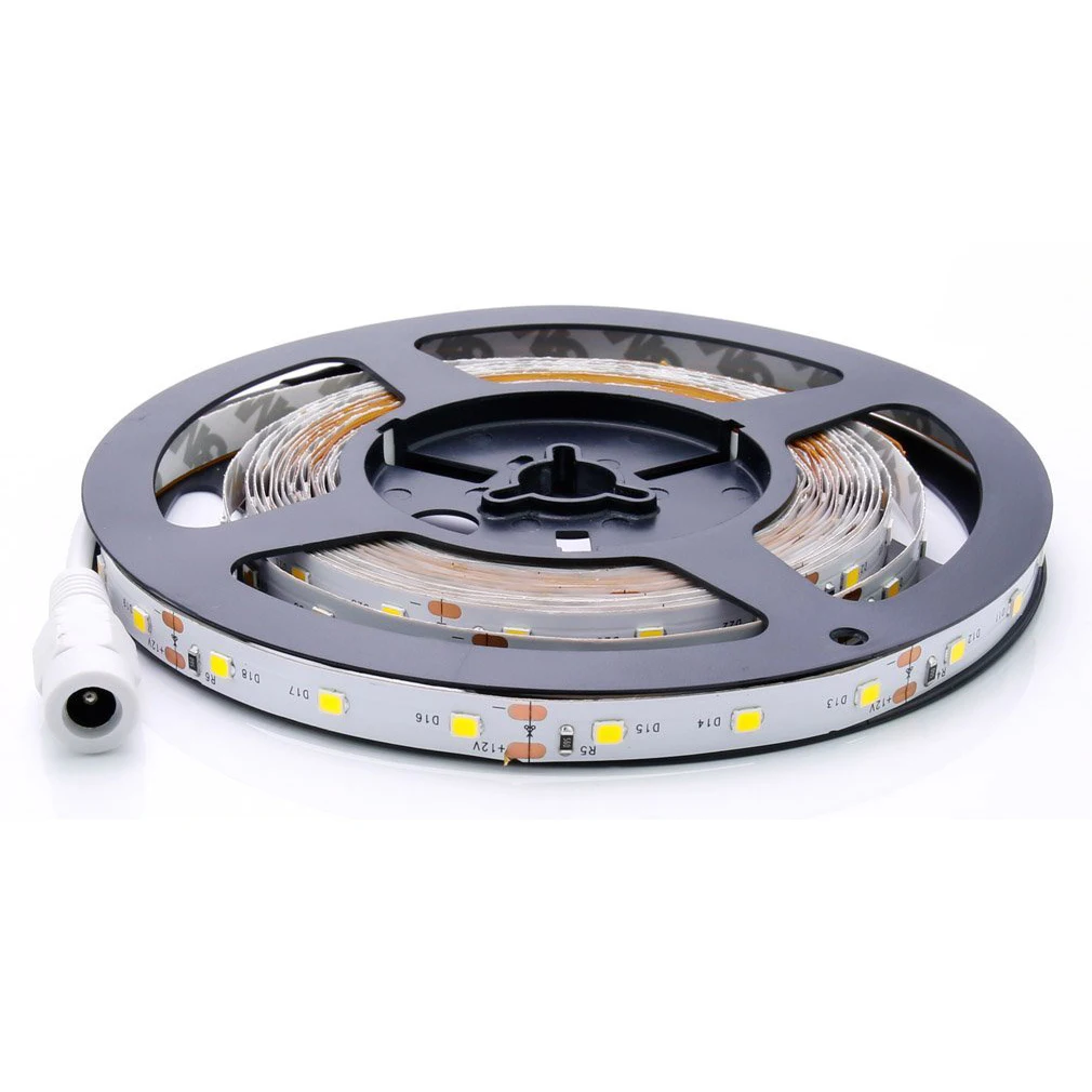 Flexible 5M DC 12V 36W SMD 2835*300 Leds IP20 White(6500K) LED Strip