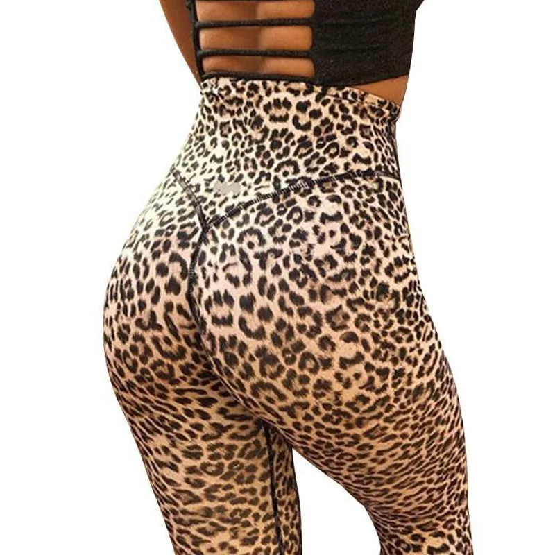 Penreya Animal Leopard Print Gym Shark 