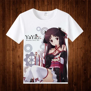 

Anime Machine-Doll wa Kizutsukanai Yaya, Frey Cute T-Shirt Summer Tee Short Sleeve Tops Unisex Cosplay