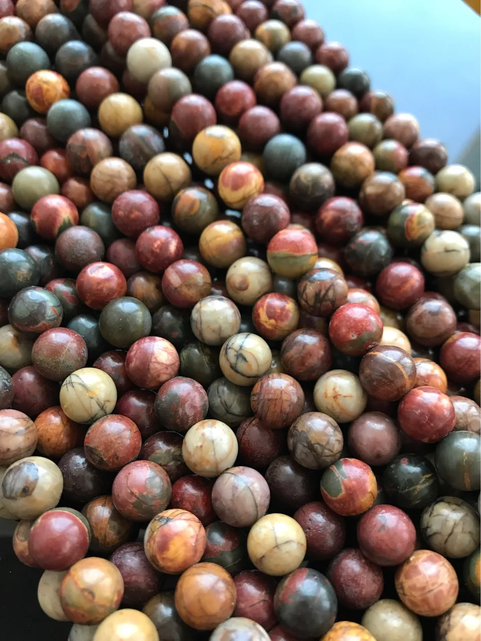 

nature stone Picasso Jasper beads for jewelry making DIY Bracelet necklace 15'' 4mm 6mm 8mm 10mm 12mm
