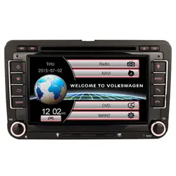 Автомобильный dvd-плеер с двумя цифровыми входами для Volkswagen Golf, Volkswagen Polo JETTA MK5 MK6 PASSAT B6 SKODA TOURAN с 3g USB gps BT IPOD FM RDS Зеркало Ссылка swc DH136