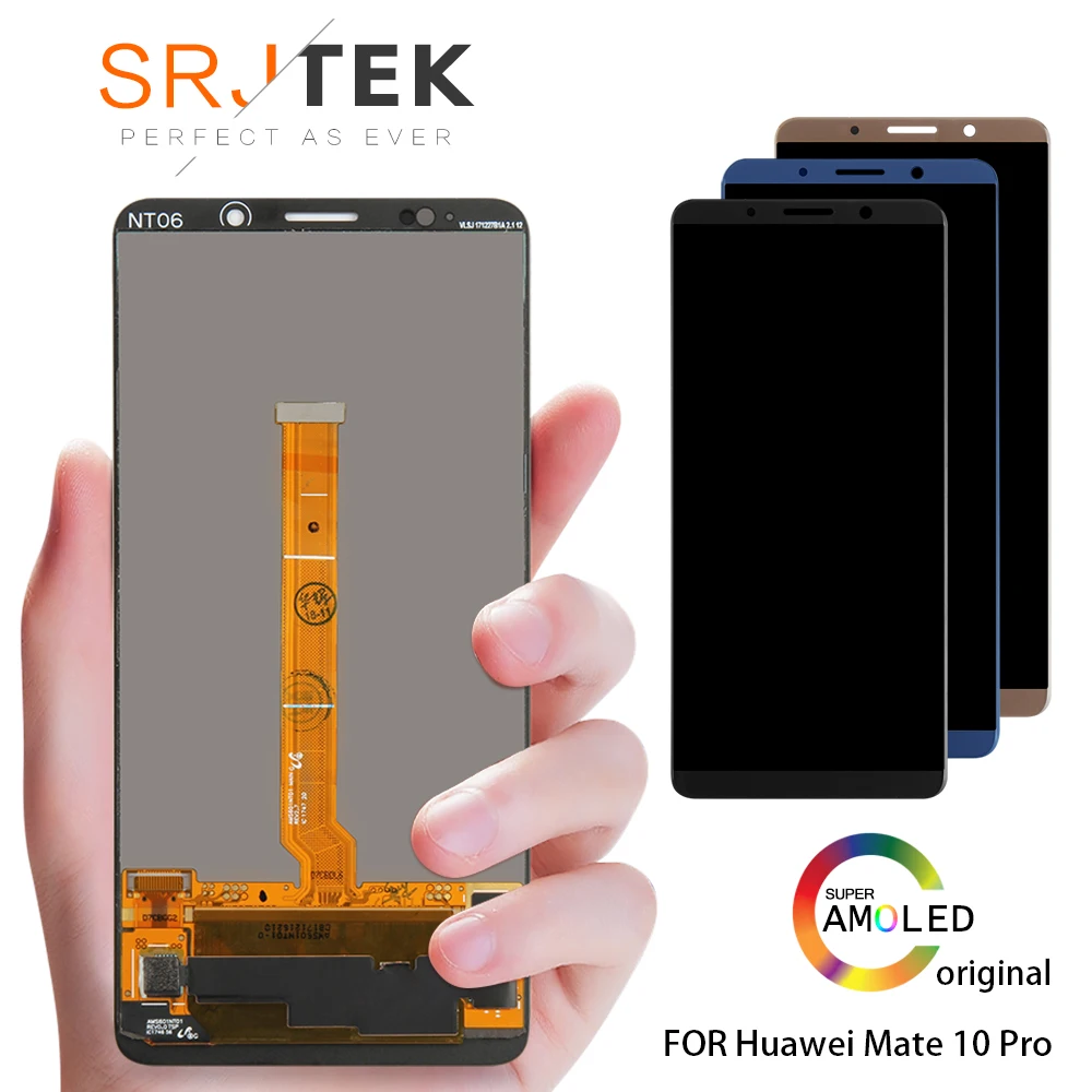 

Srjtek 6.0' LCD For HUAWEI Mate 10 Pro LCD Screen Display Touch Digitizer For Huawei Mate 10 Pro Display Replacement Repair Tool